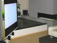 Home cinema met HD projector